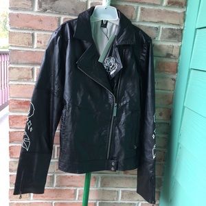 Leather Jacket Nikita Clothing Rose Faux Leather Jacket